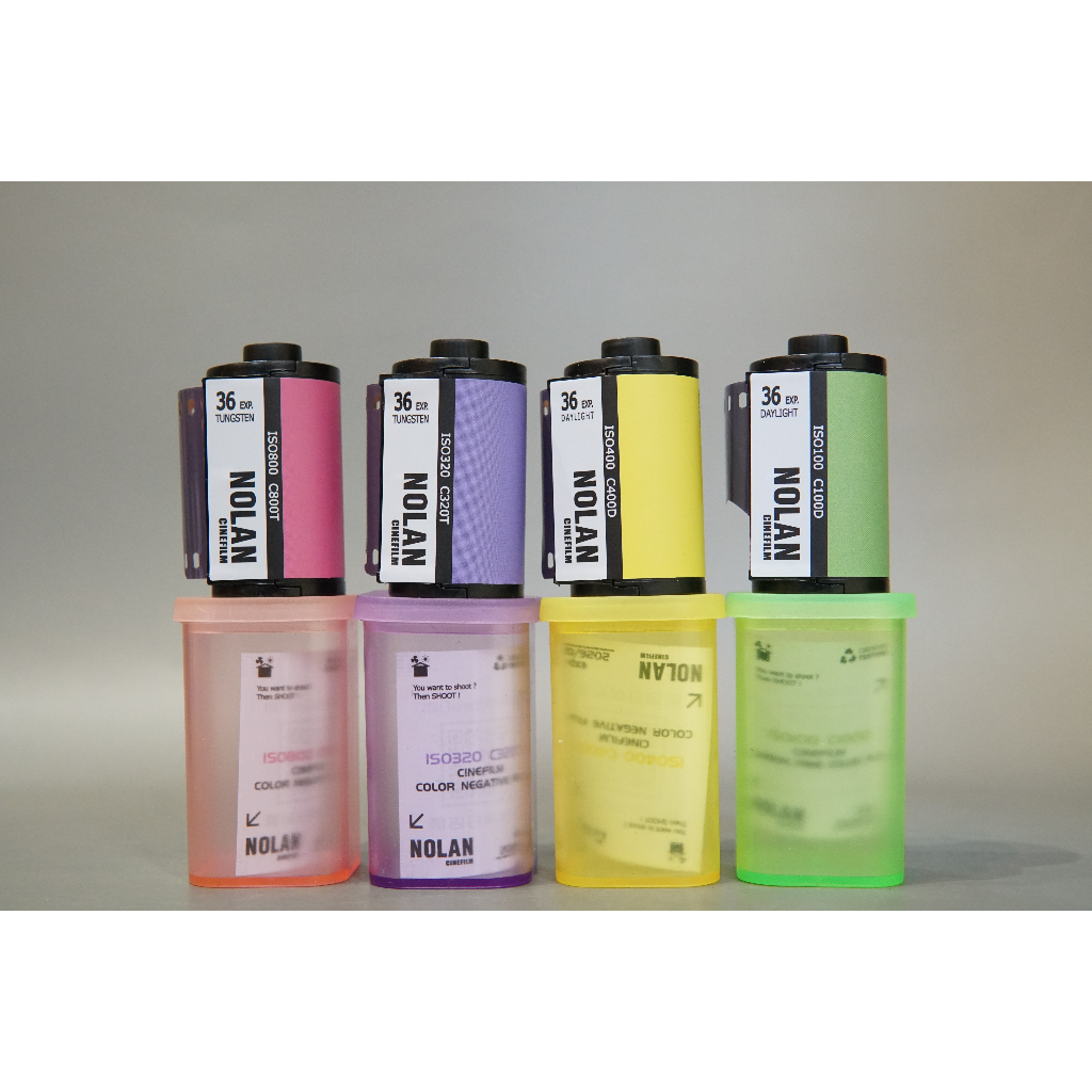 ฟิล์ม NOLAN cine หายาก ISO100, ISO320, ISO100, ISO800