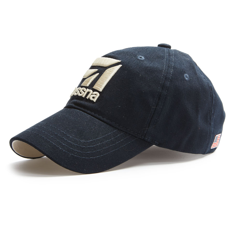 หมวกโบเก้โลโก้ CESSNA 3D คุณภาพสูง