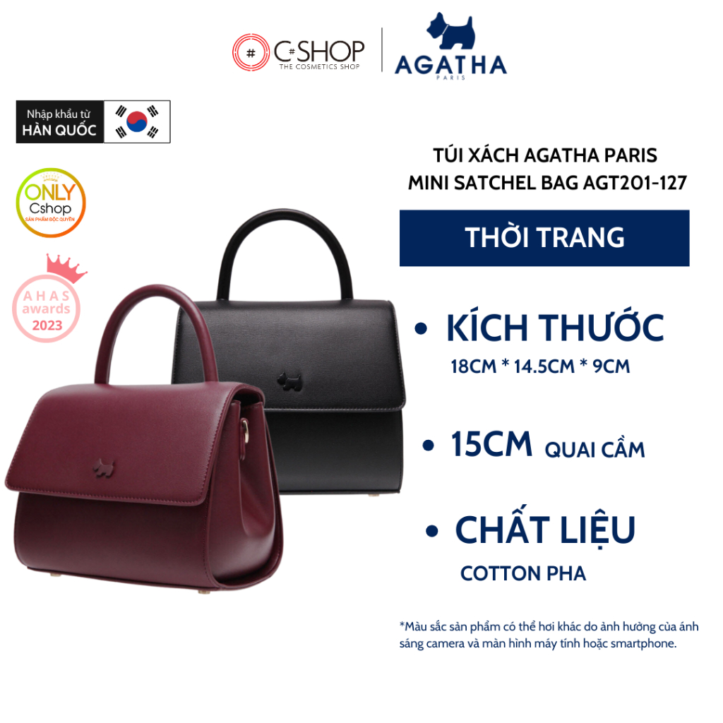 กระเป ๋ าถือสไตล ์ เกาหลี Agatha Paris Mini Satchel Bag AGT201-127