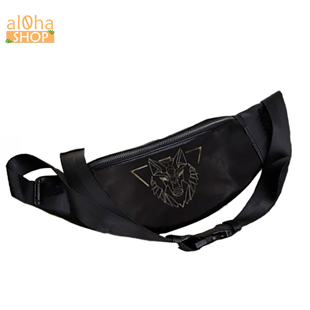 กระเป๋าหนังทรงแมสเซนเจอร์ - กระเป๋าสะพายข้าง T0214 ทรงหมาป่าพื้นฐาน กันน้ํา unisex สําหรับผู้ชายและผ