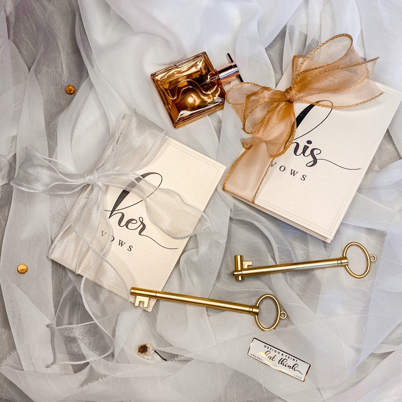 HIS VOWS CARD SET - HER VOWS • NSP • ป้าย LUXURY EMERGING [HH01]