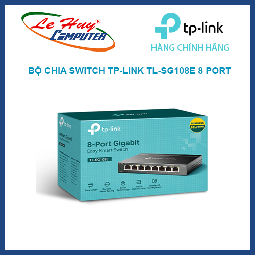 TP-Link TL-SG108E 8-Port Gigabit Easy Smart Network Switch