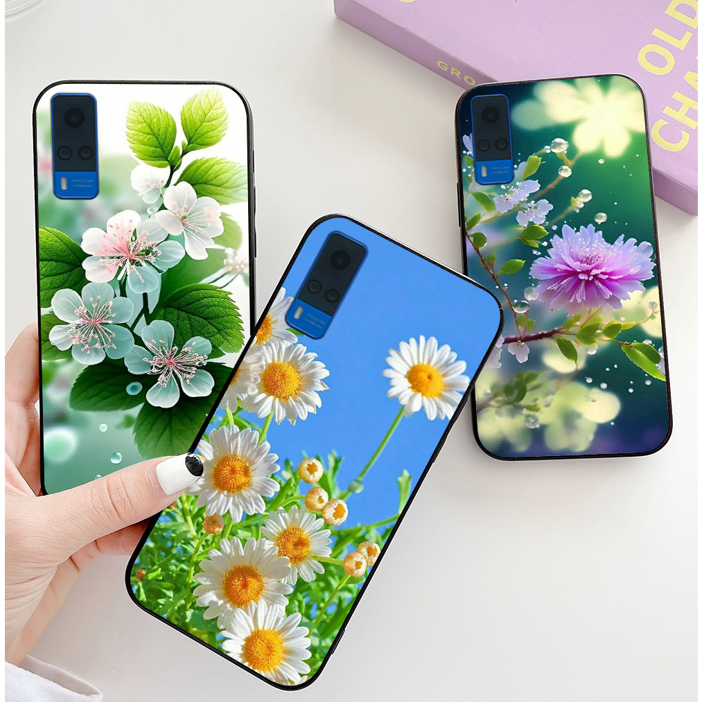 เคส Vivo y51 2020, y53s / y51 2015 พิมพ์ลายลายดอกไม้อ่อนโยน