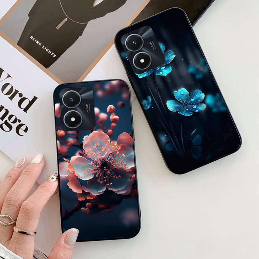 เคส Vivo y02s / vivo y01 / vivo y02 / vivo y02a พิมพ์ลายดอกไม้อ่อนโยน