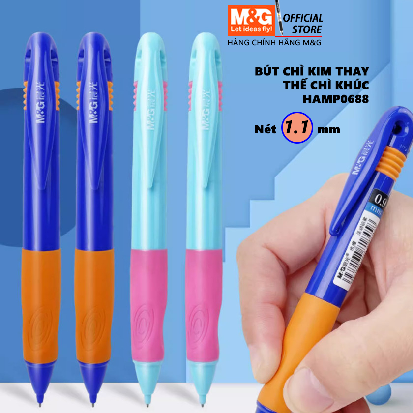 ดินสอกด Combo สําหรับฝึกซ้อมการเขียนในตําแหน่งที่ถูกต้องเพื่อแทนที่ดินสอไม้ HAMP1168 ยี่ห้อ M&G
