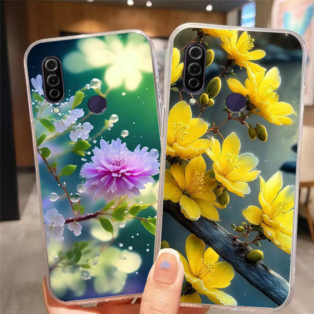 เคส Vsmart Joy 3 / vsmart Joy3 plus / vsmart joy 3+ พร้อมพิมพ์ลายดอกไม้อ่อนโยน
