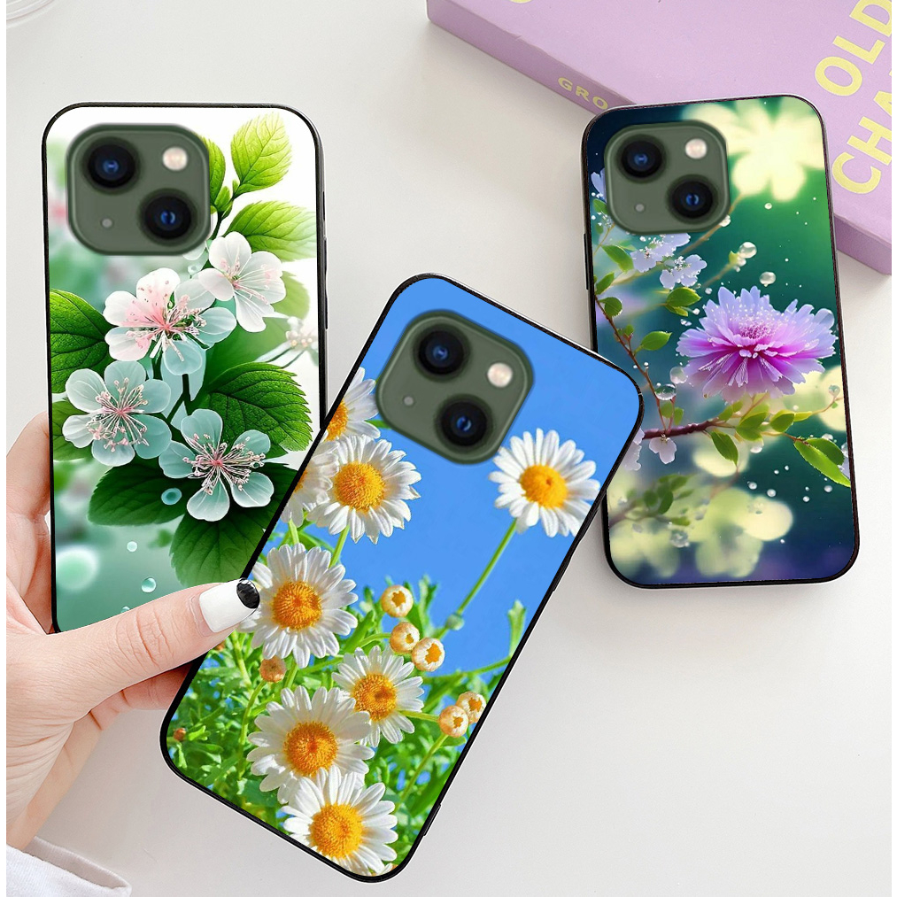 เคสสําหรับ Iphone 13 / ip 13 mini / ip 13 pro / ip13 pro max พิมพ์ลายดอกไม้อ่อนโยน
