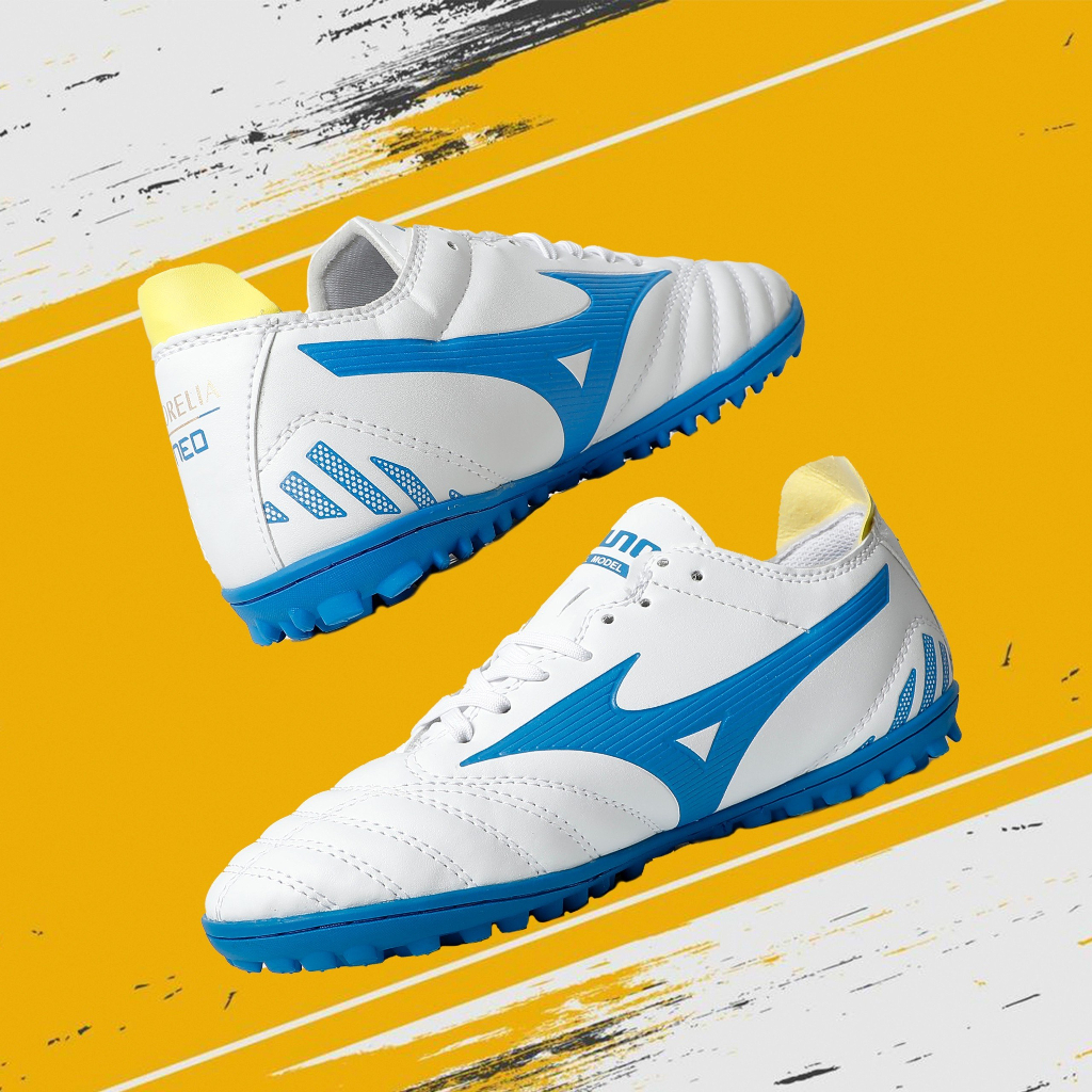 Mizuno Hot soccer shoes_soccer shoes_รองเท้าฟุตบอลสนามหญ้าเทียม MIZUNO เย็บพื้นเต็ม สินค้าคุณภาพสูง ราคาย่อมเยาว์