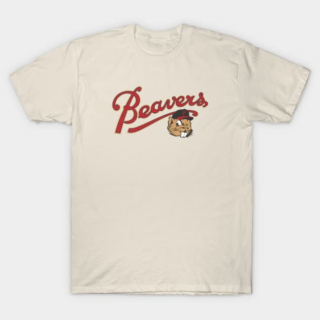 เสื ้ อยืดเบสบอล - เสื ้ อยืดเบสบอล Defunct Portland Beavers ที ่ สวยงามและสวยงามใหม ่