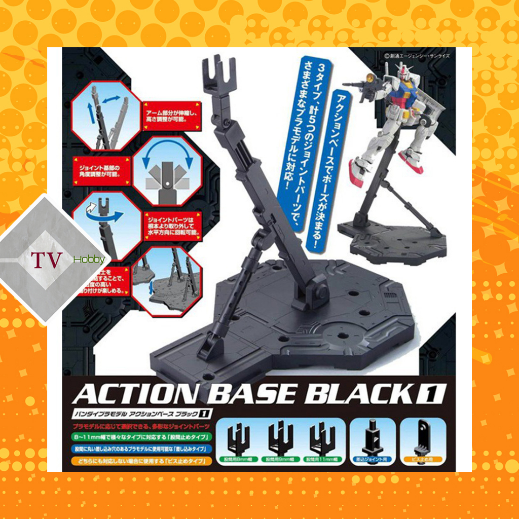 Gundam Action Base 01 ขาตั ้ งของเล ่ นสําหรับ Gundam BANDAI 1 / 100 HG RG MG รุ ่ น