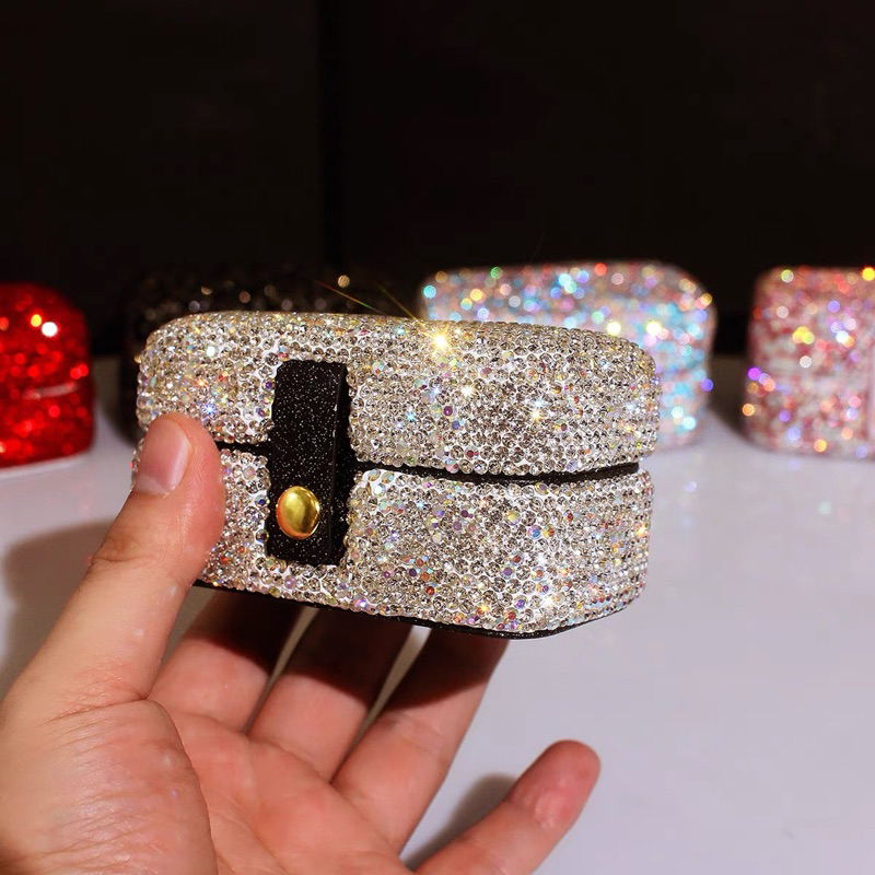 HCM Travel Jewelry Box Jewelry Box Ring Box with bling Stone