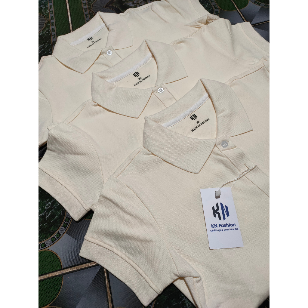 เสื้อยืดผู้หญิง PoLo สีครีม ผ้าแท้