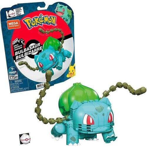 Mattel Mega Construx Pokemon Bulbasaur ของเล่นประกอบโมเดล 175 ชิ้น - ของแท้ - ใหม่ 100%