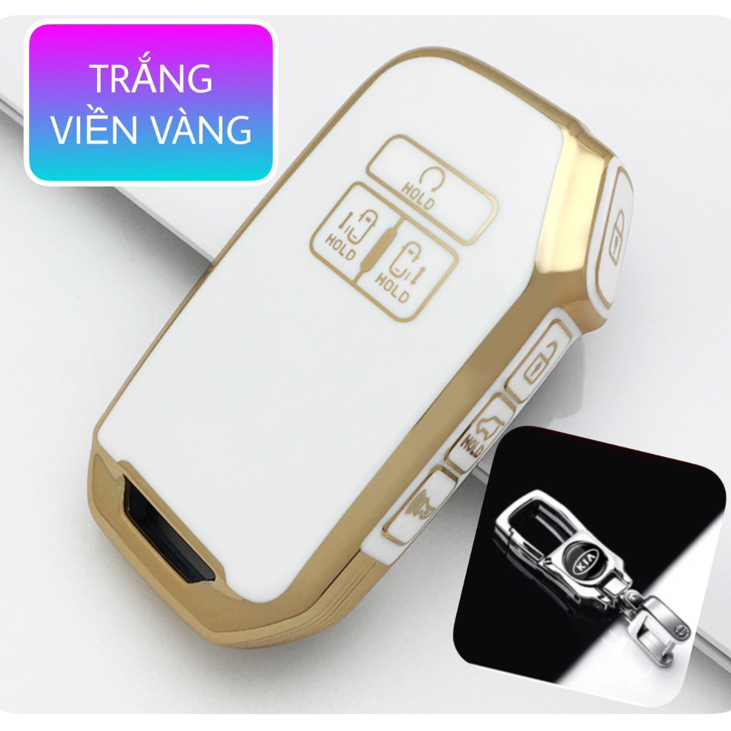 ปลอกกุญแจพร้อมพวงกุญแจสําหรับ KIA Carnival 2022 พลาสติก TPU หรูหรา