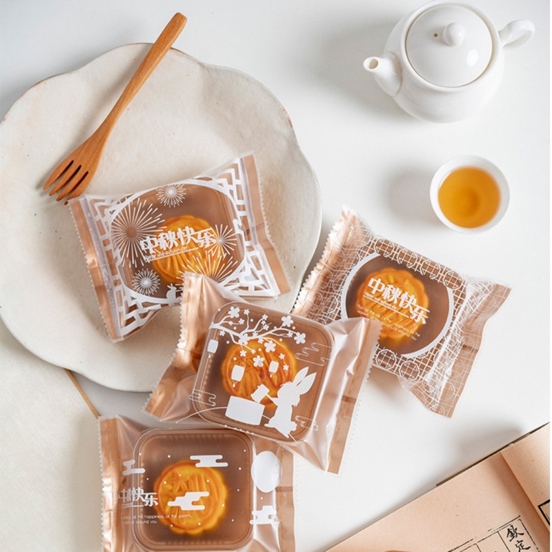 50 ถุง + ถาดขนมไหว้พระจันทร์ 50 ใบ 50-125g (MS1)