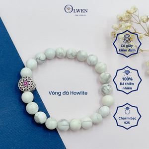 ขาย PRECIOUS BRACELET WITH BACH Tung HOWLITE STONE พร้อม CHARM