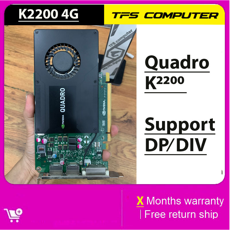 NVIDIA Quadro K2200 4GB GDDR5 VGA การ์ดวิดีโอที่ถอดออกได้
