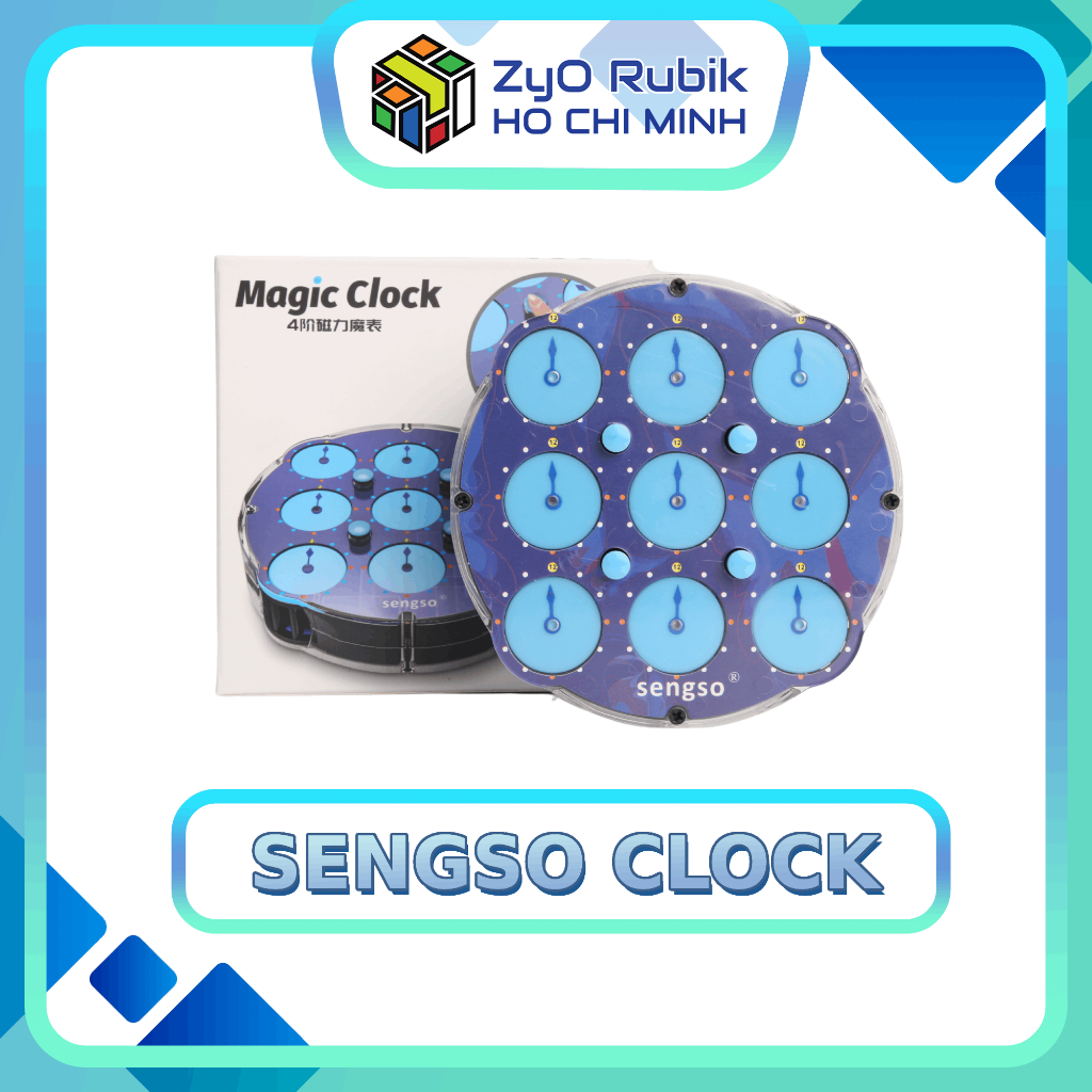 Magnetic Rubiks Cube - นาฬิกา Sengso - ของเล่นการพัฒนาทางปัญญา - Zyo Rubik Ho Chi Minh