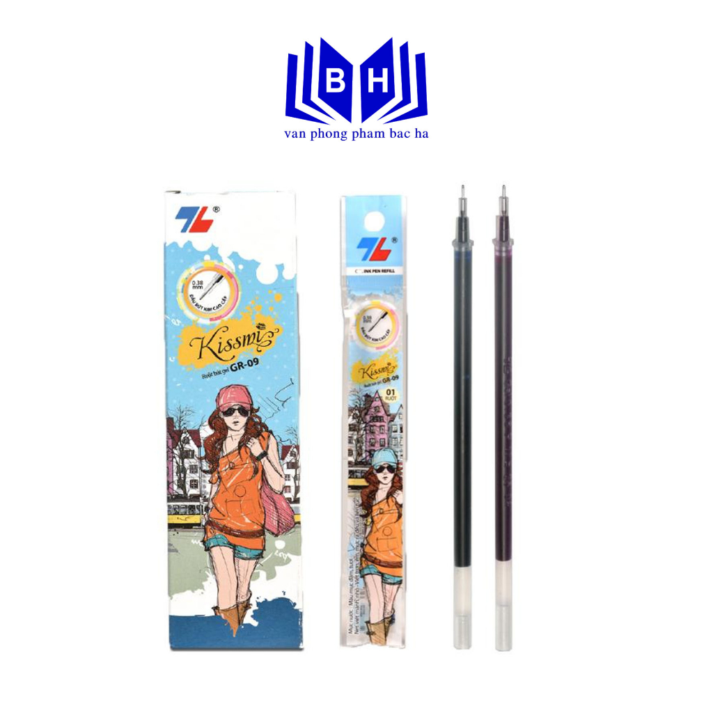 Combo 20 GEL GR-09 Pen เติมไส้ปากกา GEL-020 (น้ําเงิน, ม่วง, แดง, ดํา) - Thien Long GR09 ลิควิดเจลเต