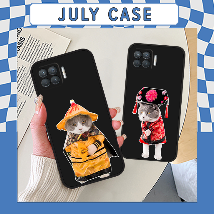 เคส Oppo A73 - A93 พร้อมภาพสุนัขและแมวตลก