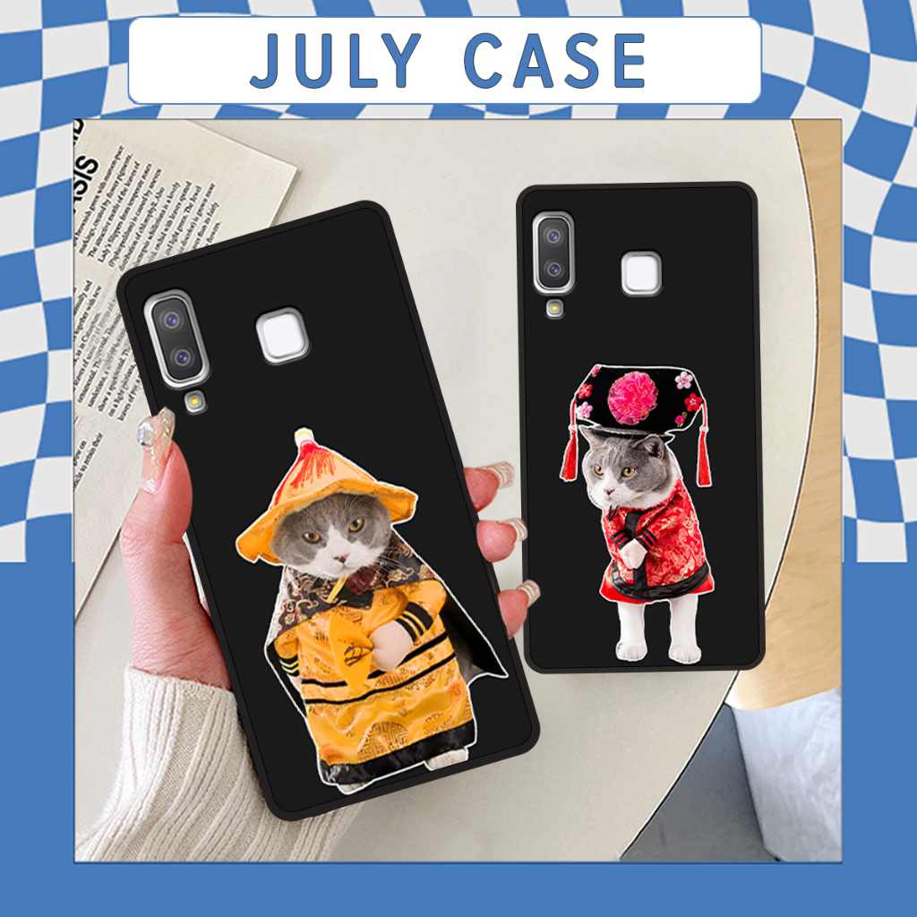 SamSung A8 Star - A9 Star Case พร้อมภาพสุนัขและแมวตลก