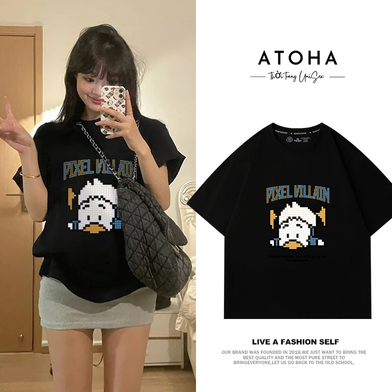 เสื้อยืดเด็กทารกสไตล์เกาหลีจากพอดีกับแขนสั้น ATOHA AP505
