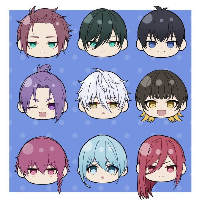สติ๊กเกอร์ Anime Blue Lock char Nagi, Rin,Bachira...
