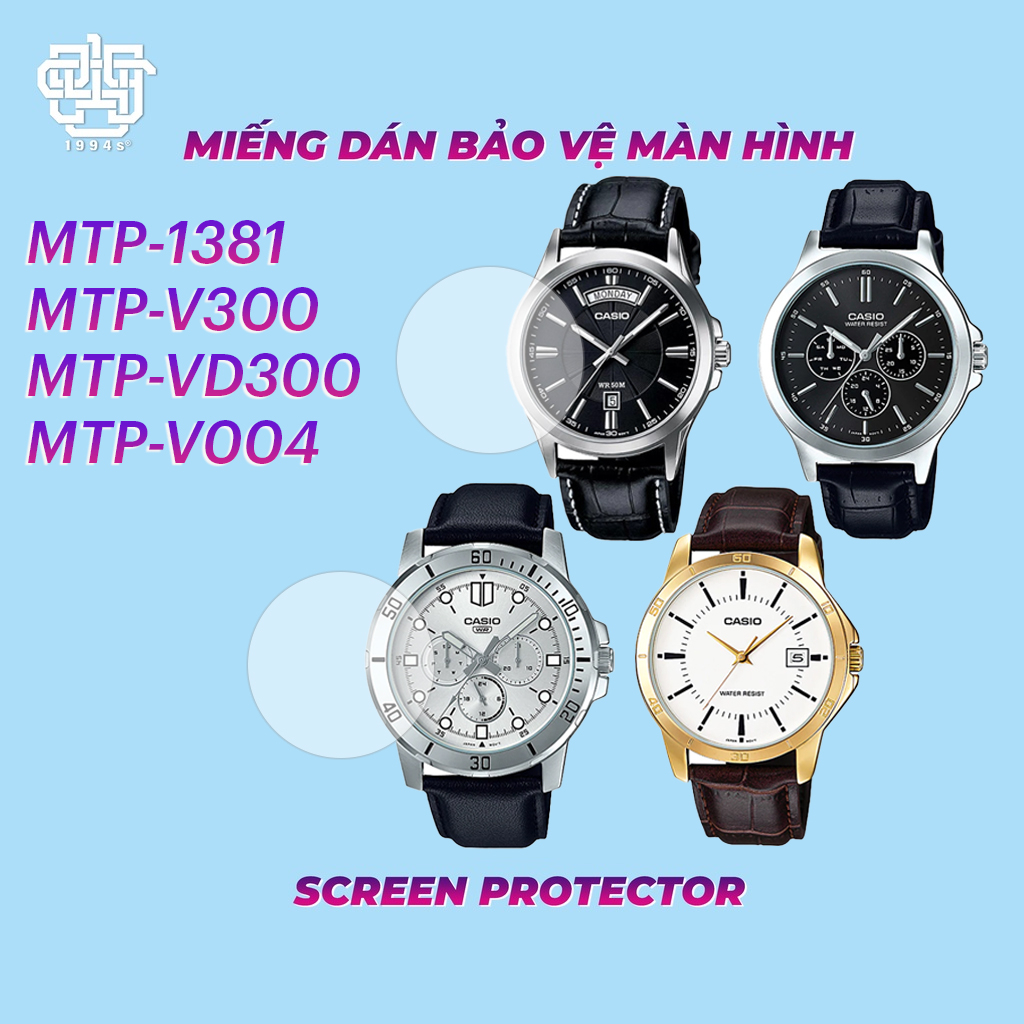 Casio Watch Screen Protector MTP-1381, MTP-V300, MTP-VD300, MTP-V004 Series