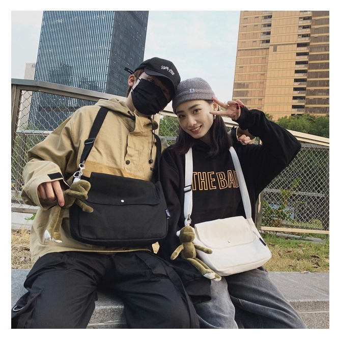 Canvas FABRIC CROSSBACK BAG สําหรับผู้ชายและผู้หญิง, BEAUTIFUL สําหรับกระเป๋าสะพายไหล่หรือข้ามหลังพร