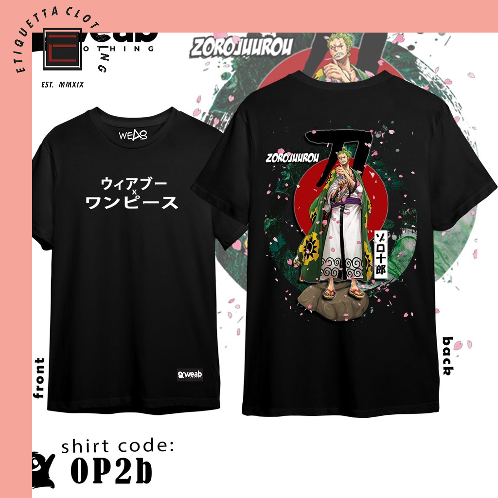 เสื้อยืดพิมพ์ลาย WANO ARC ZORO JUROU "ZORO" คุณภาพดีมาก ราคาถูก รุ่นขายดี