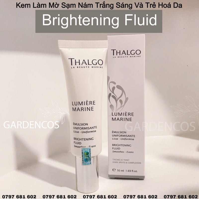 Brightening Fluid Thalgo Light Texture Whitening Cream 50ml - Gardencos