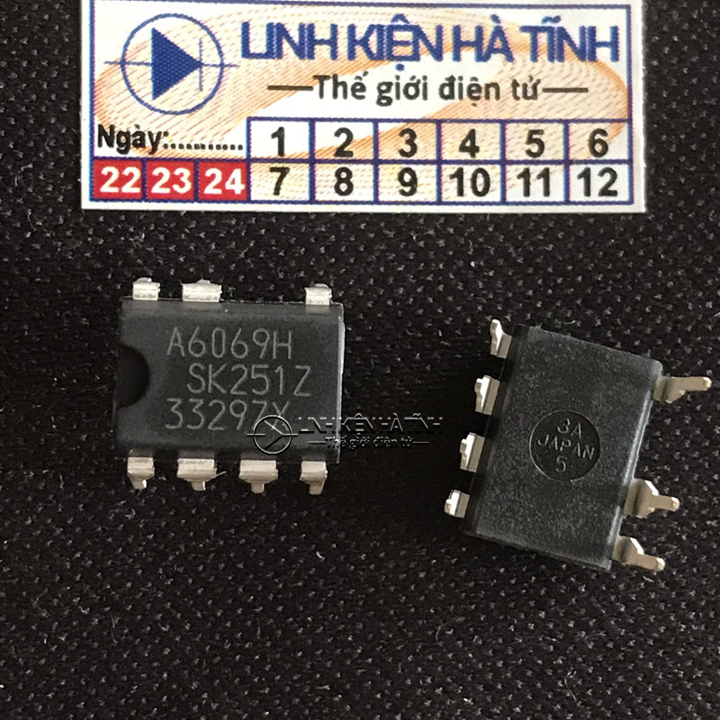 กําลัง 2 ICs, A6069H 6069 DIP-7 จาก JAPAN (คล้ายกับ A6059) Mlb9 ICs, DIP-7, (ซิมลาร์ A6059)
