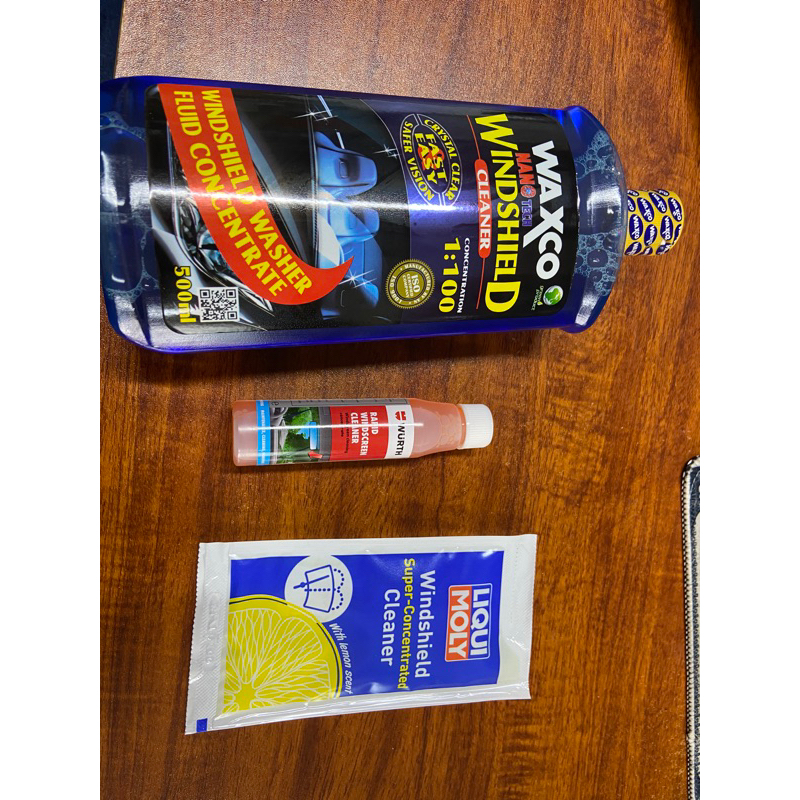 น้ํายาเช็ดกระจกรถยนต์, น้ํายาล้างกระจกรถยนต์ Waxco, Liqui Moly (Liquid), Wurth