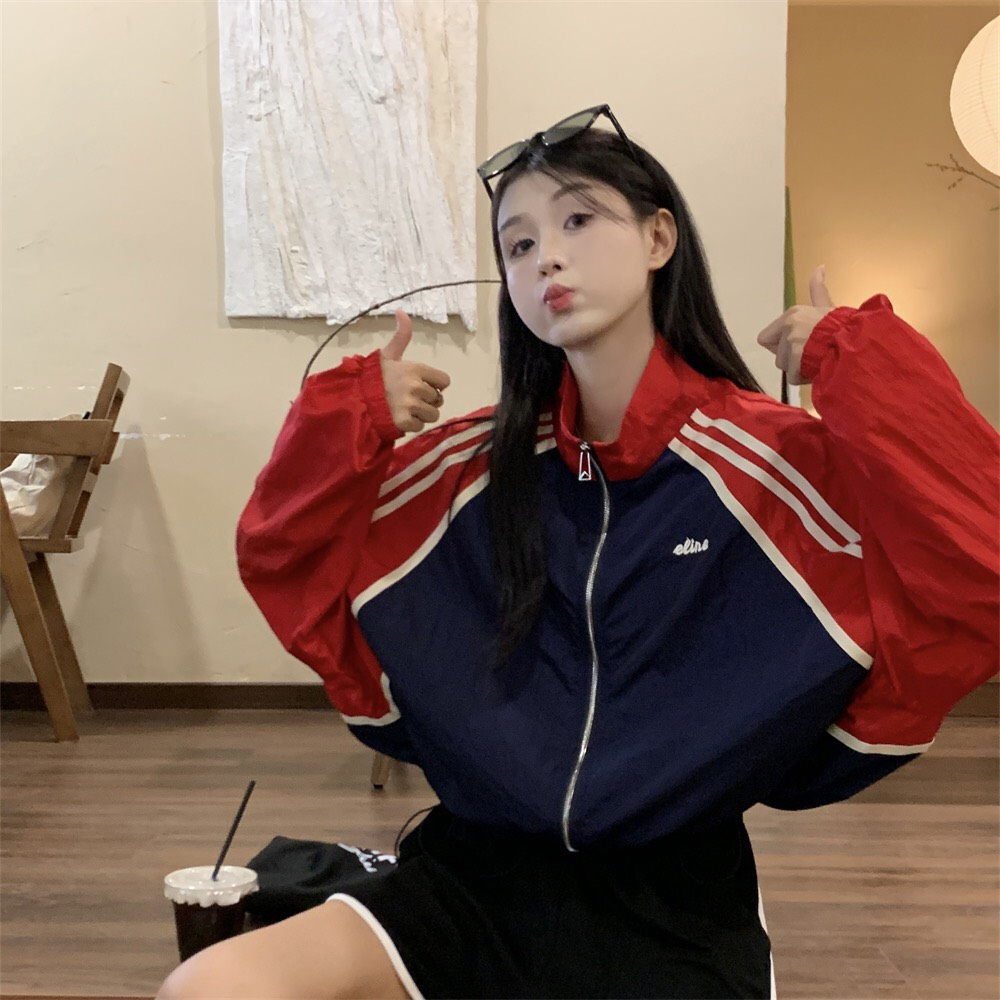 CROPTOP LOGO THEU JACKET WIDE FORM พร้อม DRAWBAND MS 02