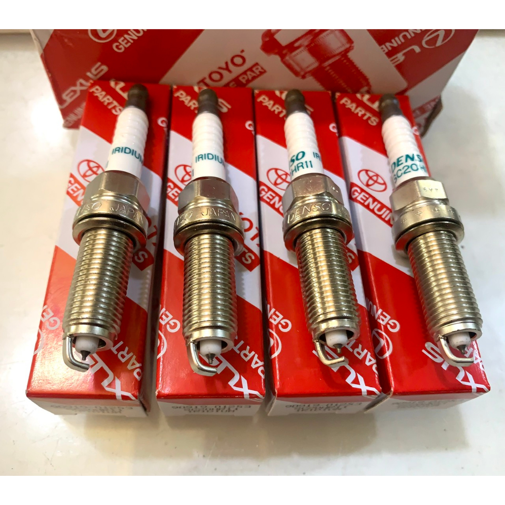 ชุดหัวเทียน 4 ชิ้น สําหรับ TOYOTA VIOS, WIGO, YARIS, AVANZA 2017-2022...สินค้าขาแพลทินัมแท้ DENSO (ร