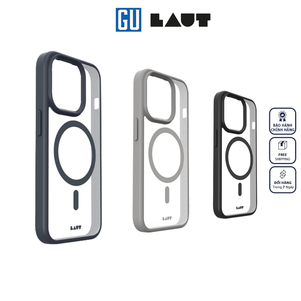 LAUT Huex Protect Case for iPhone 15 Pro Max Super กันกระแทก ป้องกันรอยขีดข่วน