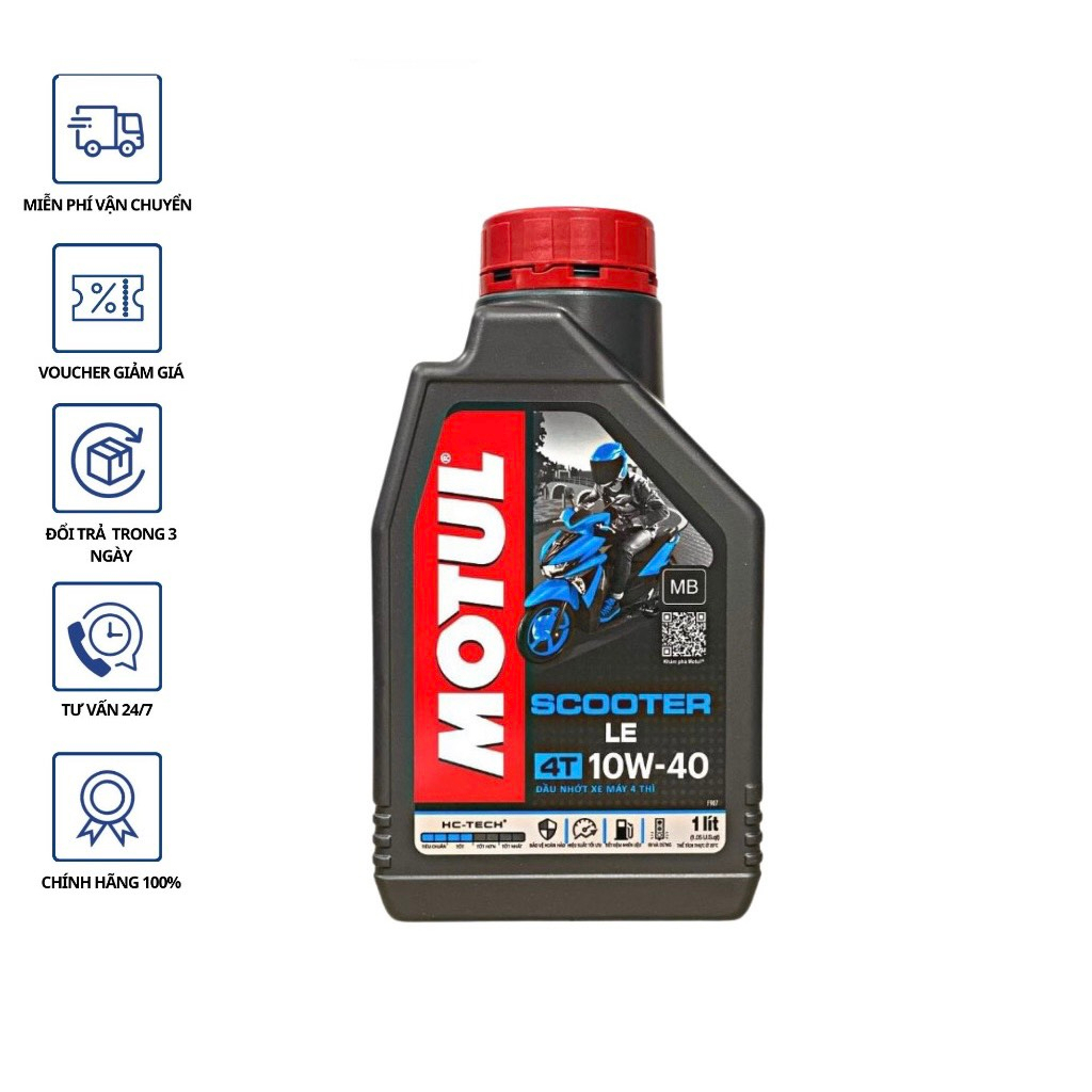 MOTUL SCOOTER LE 4T 10W40 800ML SCOOTER น้ํามันหล่อลื่น