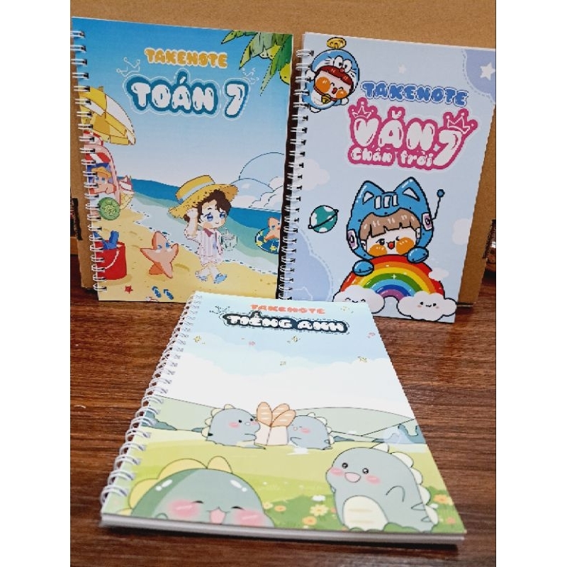 Takenote สมุดบันทึกคอมโบ Math 7 อังกฤษ 7 วรรณกรรม 7 Horizon (a5)