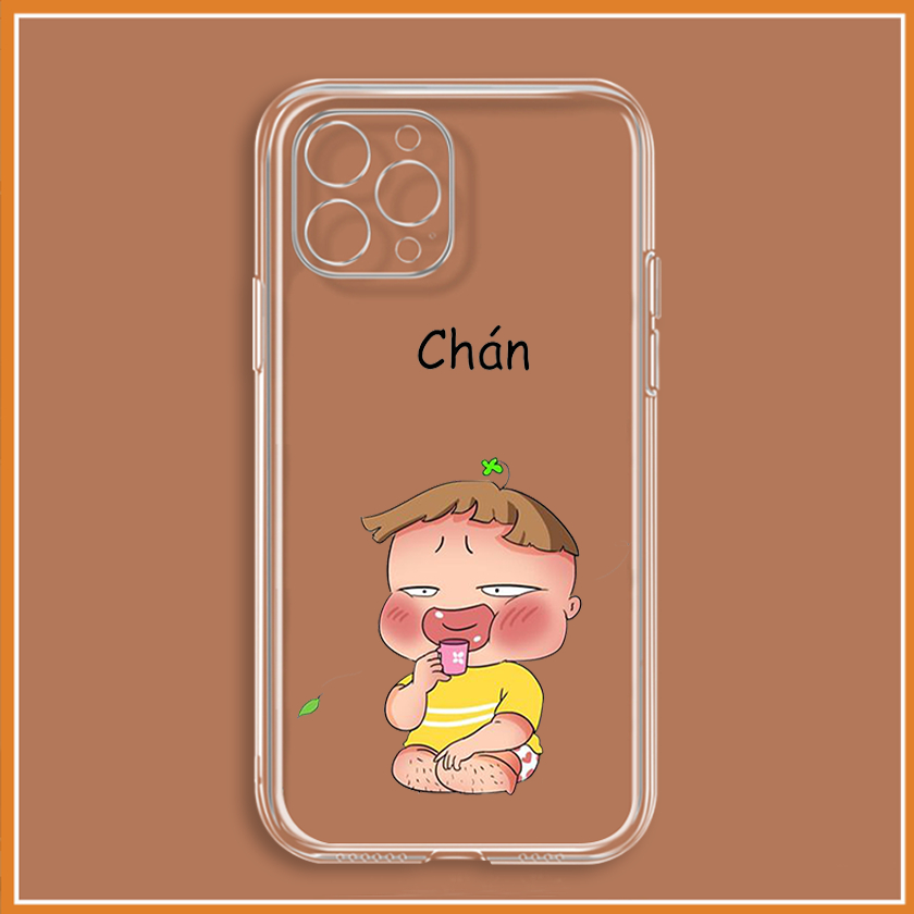 เคส Iphone meme เบื่อภาพน่ารัก 14 Pro max 6 7 Plus 8 Plus 11 X Xs max 12 Pro 13 14 Se uh415