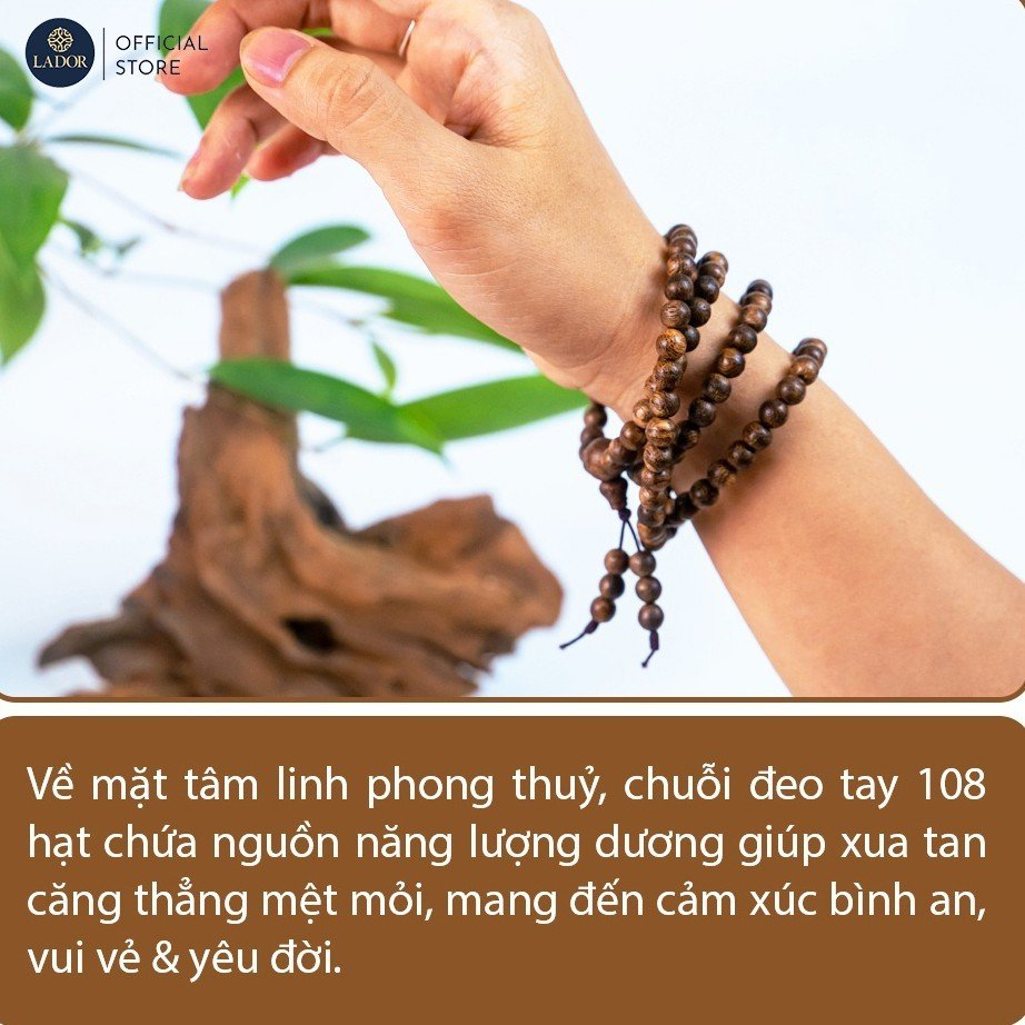 สร้อยข้อมือลูกประคําไม้กฤษณาเม็ดไม้กฤษณา 108 เม็ด และกล่องโบรเคด ขนาด 6 มิล - ลาดอร์ เครื่องประดับ - รูปที่ 6