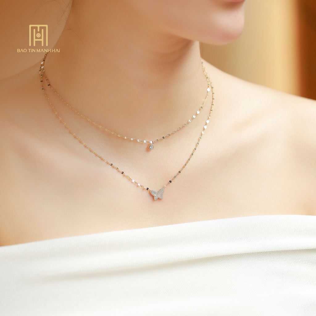 สร้อยคอเงินระดับไฮเอนด์สไตล์ฮ่องกง DNK05 Bao Tin Manh Hai