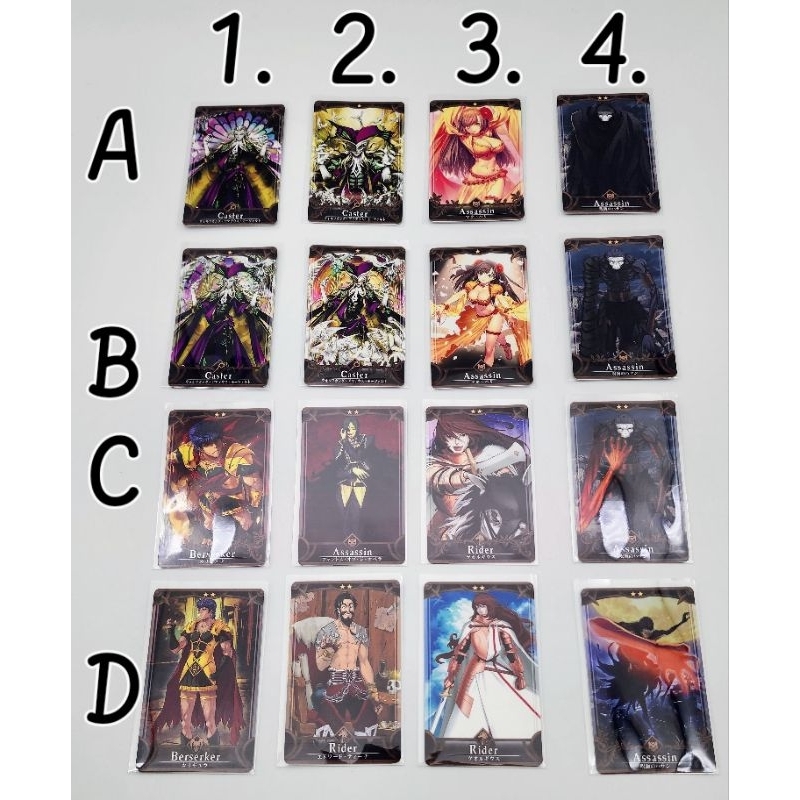 Fate FGO Arcade Project 27 การ์ดมุมโค้งมน Type Moon ของแท้
