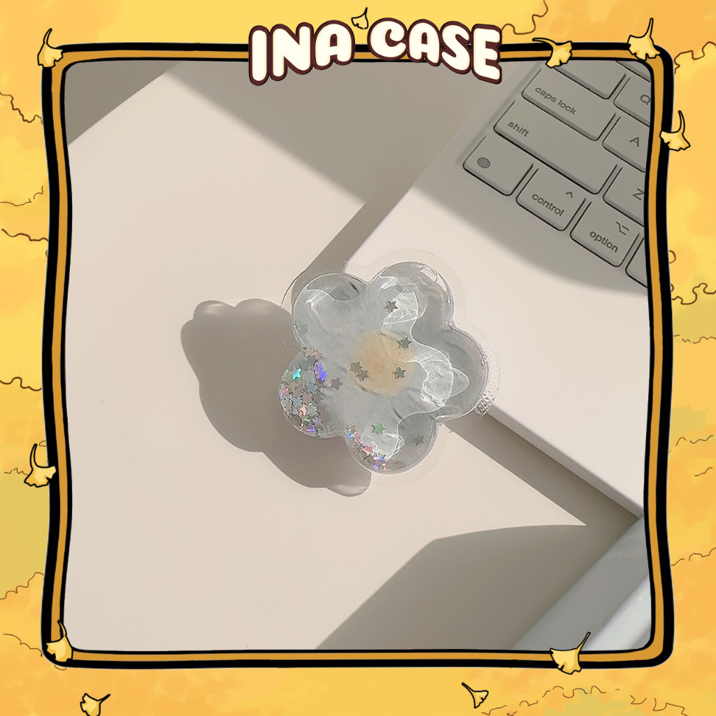 ที่วางโทรศัพท์ดอกไม้กลิตเตอร์ (CASE NOT INCLUDED) - P67