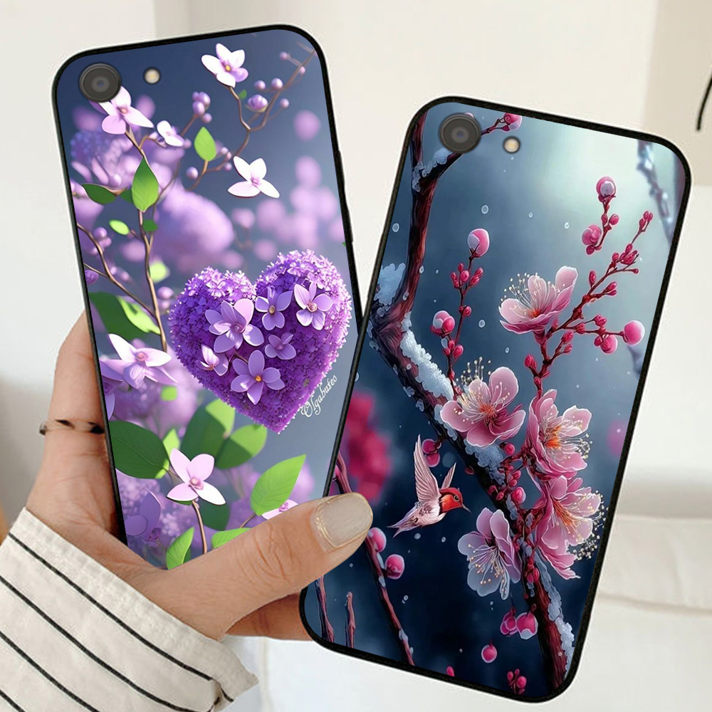 เคส vivo y81 / vivo y83 / vivo y79 / vivo y69 พิมพ์ลายดอกไม้ ใบไม้ และกิ่ง สําหรับผู้หญิง