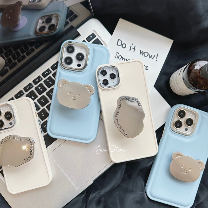 เคสซิลิโคนแบบนิ่มพร้อมป๊อปสะดวก IP11/11PROMAX, IP12PROMAX, IP13/13PRO/13PROMAX, IP14/14PRO/14PLUS/14