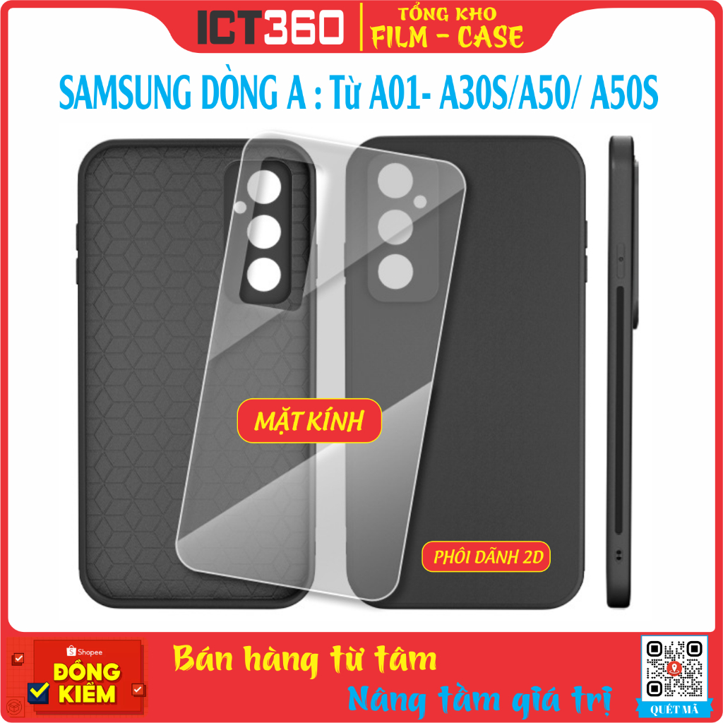 เคสกระจกพิมพ์ถ่ายเทความร้อน พิมพ์ UV ปกหนัง ตัวอ่อน 2D สําหรับ Samsung A30S/A50/ A50S/A23 (4G)/A23 (