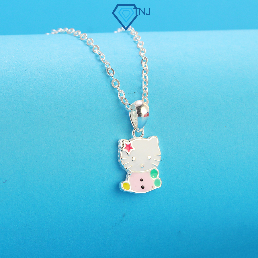สร้อยคอเงิน Hello kitty น่ารักสําหรับเด็กผู้หญิง DTN0030 - TNJ Jewelry