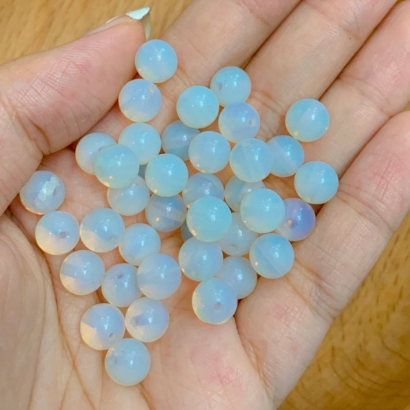 ลูกปัด Opalite 8mm (เทียม)