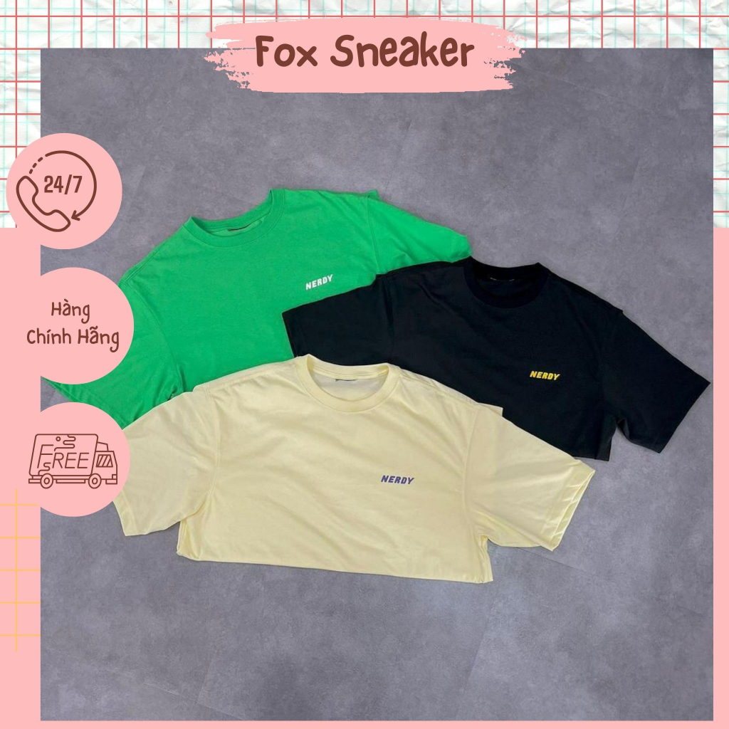 เสื้อยืด Nerdy Basic Is Easy To Coordinate สินค้าของแท้ | รองเท้าผ้าใบสุนัขจิ้งจอก