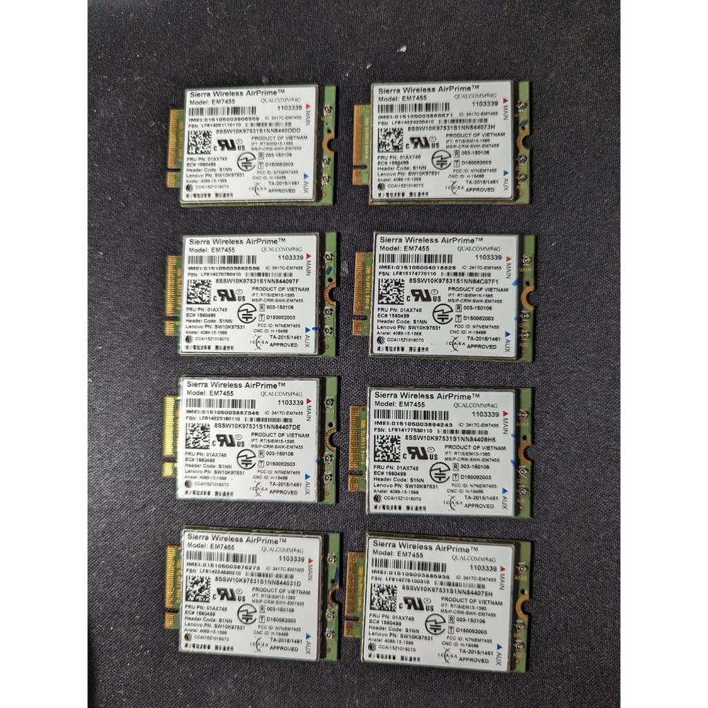 การ ์ ด Wwan 4G สําหรับ Lenovo Thinkpad X280,T480,T480s,T580,P52, P52s, x1 gen 5,6,7, 8 (2017-2020 )